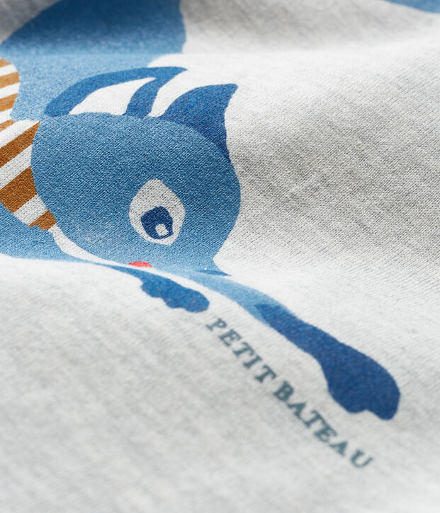T-shirt a manica lunga beb&egrave; maschio grigio