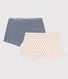 Confezione da 2 slip bambina in cotone