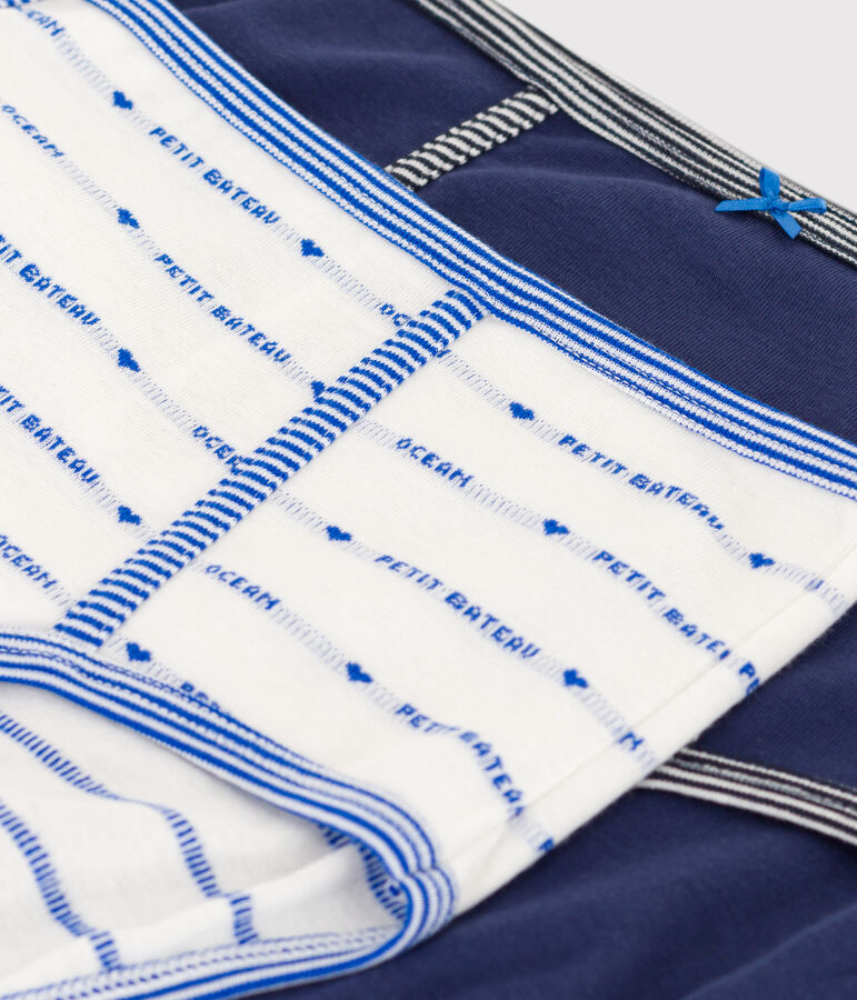 Confezione da 2 slip vita alta in cotone donna multicolore