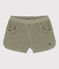 Shorts in spugna bambina verde MARECAGE