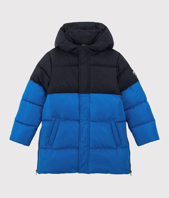 Piumino lungo bambina/bambino blu SMOKING/ RUISSEAU