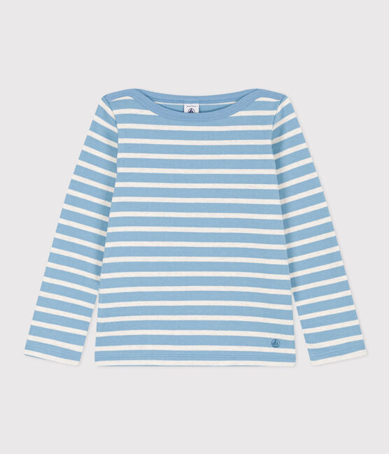 Marinière iconica in cotone bambino unisex AZUL/ MONTELIMAR