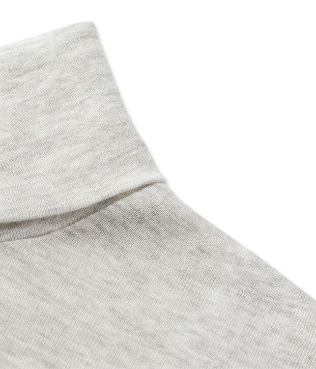Dolcevita donna in cotone leggero grigio