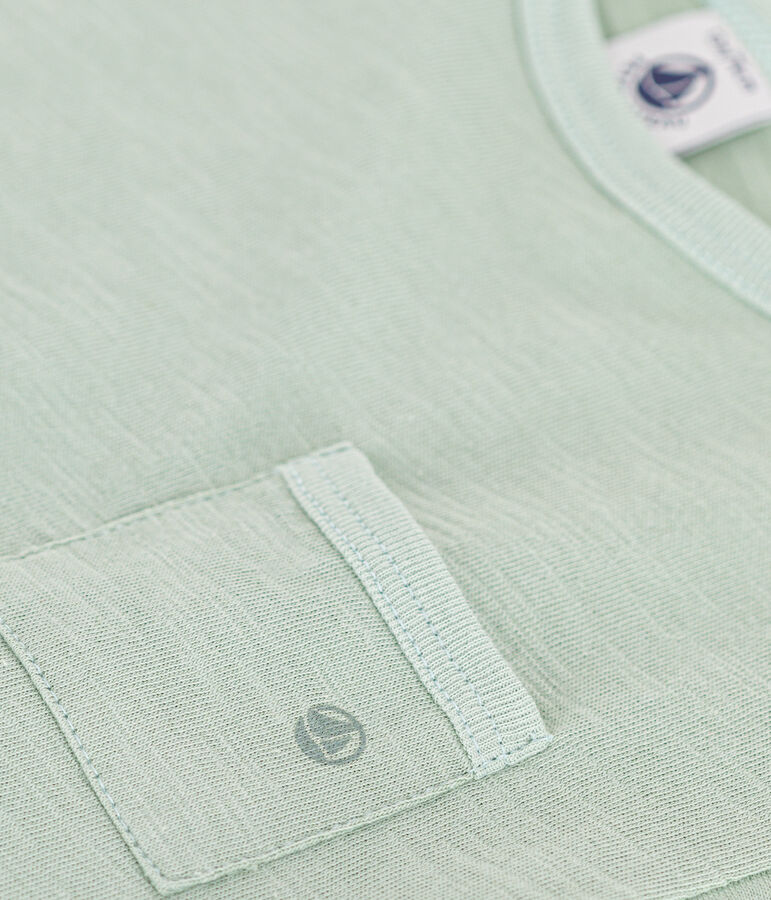 T-shirt beb&egrave; a maniche corte in jersey fiammato verde HERBIER