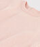 T-shirt maniche lunghe bebè in tubique rosa SALINE