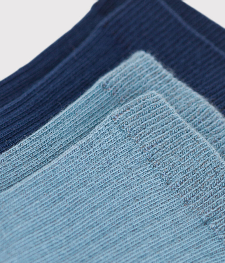 Confezione da 2 paia di calzini tinta unita bambino unisex multicolore