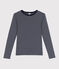 T-shirt L'Iconique in cotone a righe donna blu SMOKING/bianco MARSHMALLOW