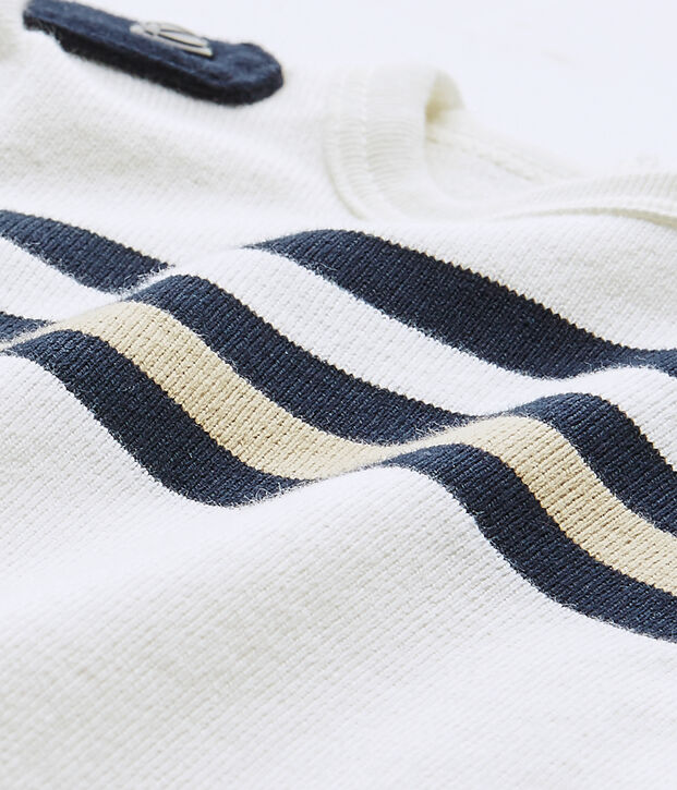 Tutina corta beb&egrave; bambino bianco/multicolore