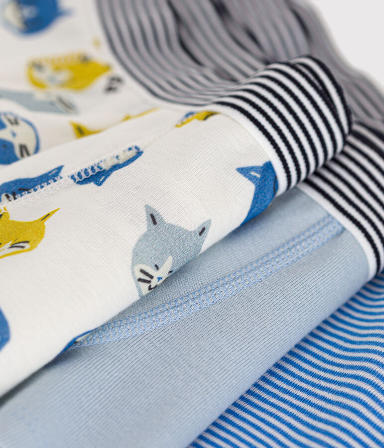 Confezione da 3 boxer gatto in cotone bambino multicolore