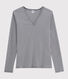 T-shirt scollo a V iconica Donna