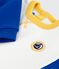 Felpa in cotone color block neonato MILK/ MULTICO