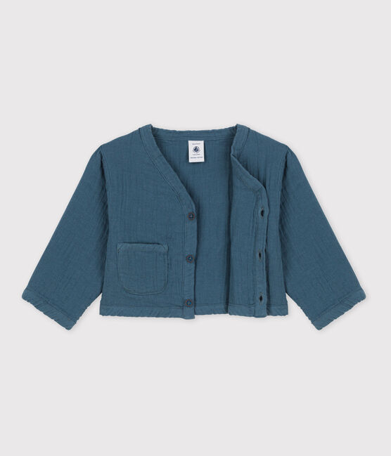 Cardigan in garza di cotone per neonati DUCKY