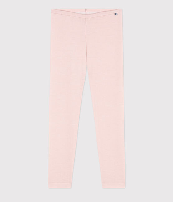 Leggings bambino unisex in lana e cotone rosa SALINE