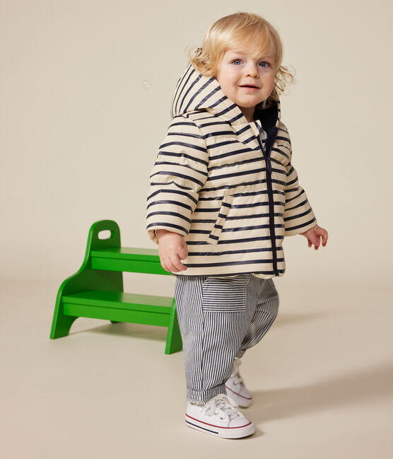 Piumino in PU neonato bianco AVALANCHE/blu SMOKING