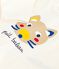 T-shirt a maniche lunghe in cotone con motivo gatto neonato MILK/ MULTICO