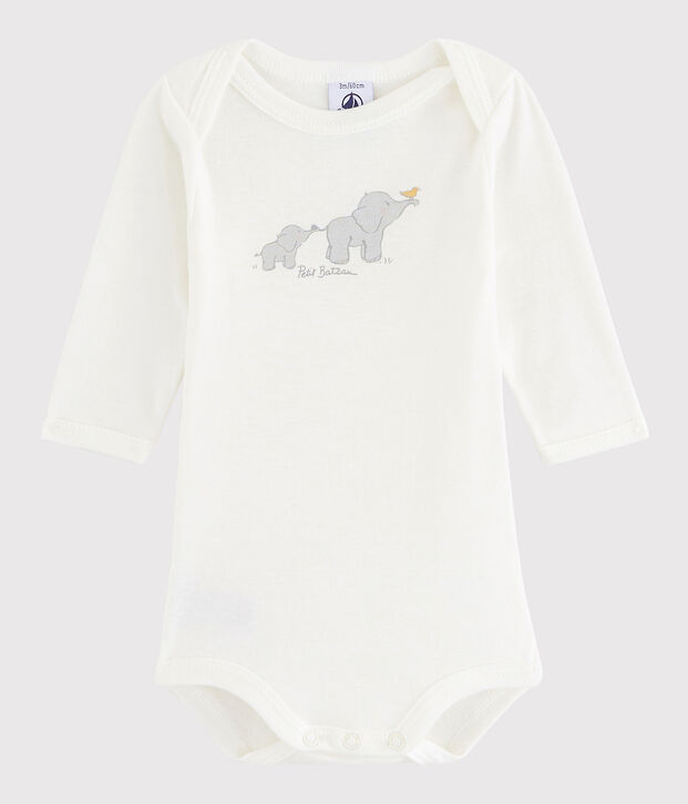 Body manica lunga beb&egrave; unisex bianco