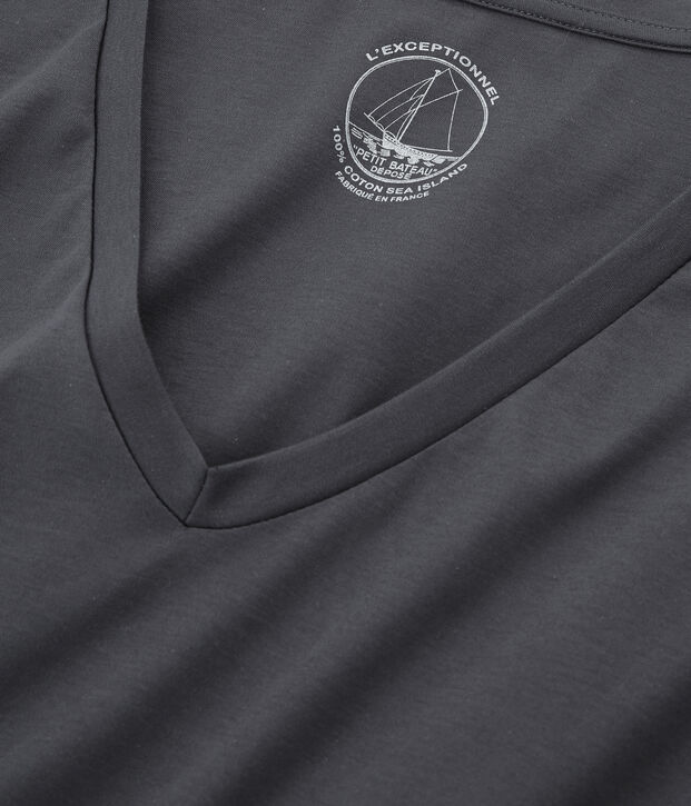 T-shirt maniche lunghe donna in cotone sea island MAKI