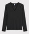 T-shirt scollo a V iconica Donna grigio CITY CHINE
