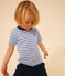 T-shirt a righe in jersey leggero bambino GAULOISE/ MARSHMALLOW