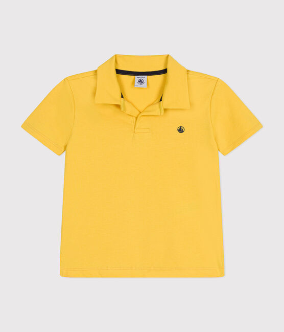 Polo a maniche corte in cotone bambino giallo NECTAR