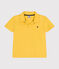 Polo a maniche corte in cotone bambino giallo NECTAR