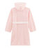Vestaglia da bambino in pile rosa MINOIS/bianco MARSHMALLOW