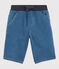 Bermuda in denim ecologico bambino blu DENIM BLEU DELAVE