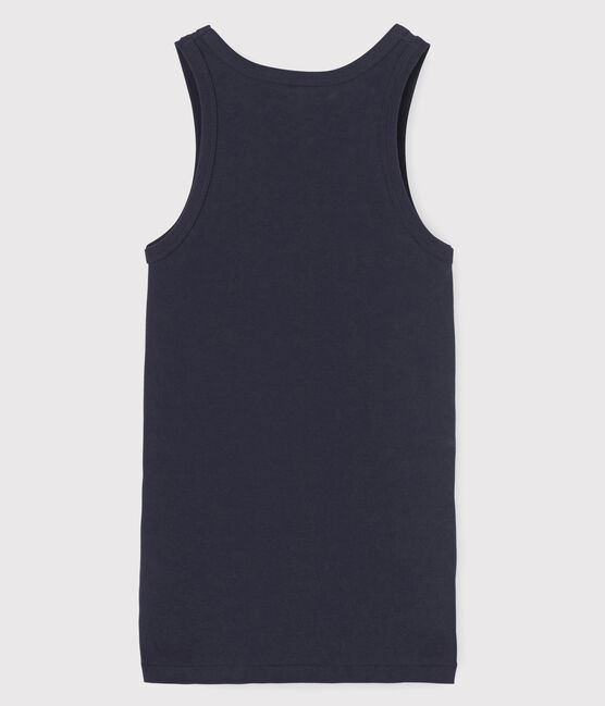 Canottiera iconica in cotone Donna blu SMOKING
