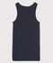 Canottiera iconica in cotone Donna blu SMOKING