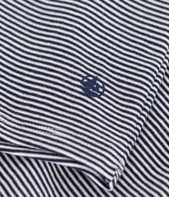 Canotta donna L'Iconique in cotone a righe blu SMOKING/bianco MARSHMALLOW
