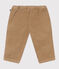 Pantaloni in velluto tinta unita neonato beige ROCHE CLAIR