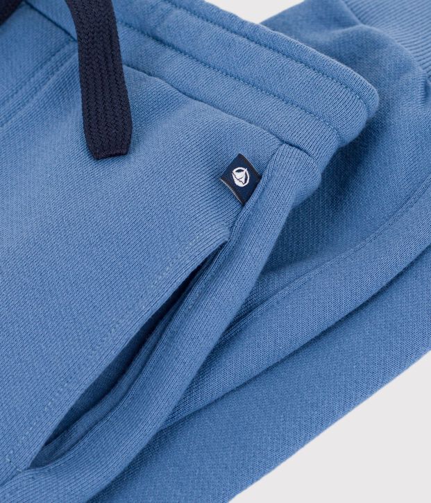Joggers in cotone bambino blu