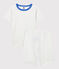 Pigiama corto stelle blu bambino in cotone biologico bianco MARSHMALLOW/blu BRASIER