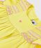Abito a maniche corte in cotone bambina giallo