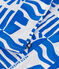 Camicia a maniche corte in cotone con stampa bambino blu MARSHMALLOW/ PORCELANA