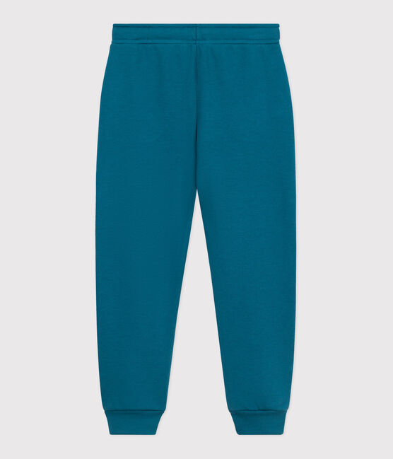 Joggers in cotone tinta unita bambino verde DRAGONFLY