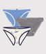 Confezione da 3 slip in cotone donna
