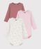 Set di body a maniche lunghe in cotone con stampa a fiori neonata multicolore