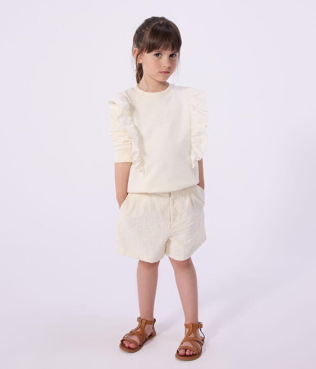 Felpa in cotone bambino MILK