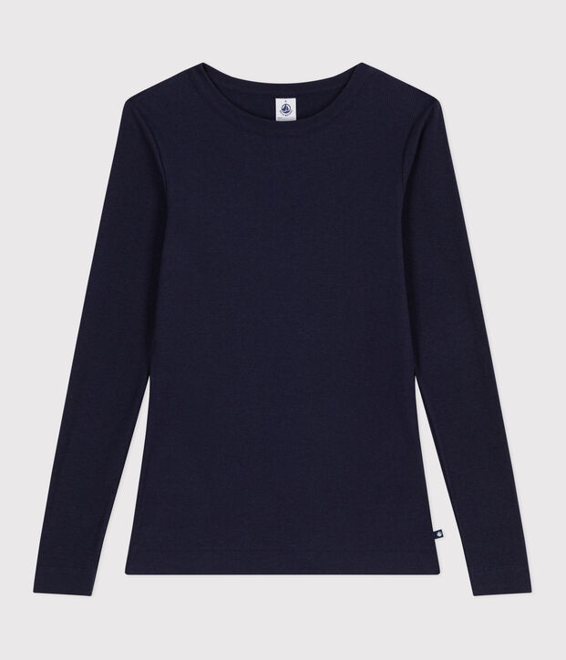 T-shirt L'Iconique a maniche lunghe in misto lana e cotone donna SMOKING