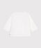 Blusa in piqué di cotone neonato bianco ECUME