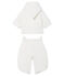 Tutina da pilota 3 in 1 bebè in ciniglia bianco MARSHMALLOW