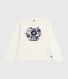 T-shirt a maniche lunghe in cotone con stampa bambina