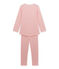 Pigiama per bambina millerighe rosa GRETEL/bianco LAIT
