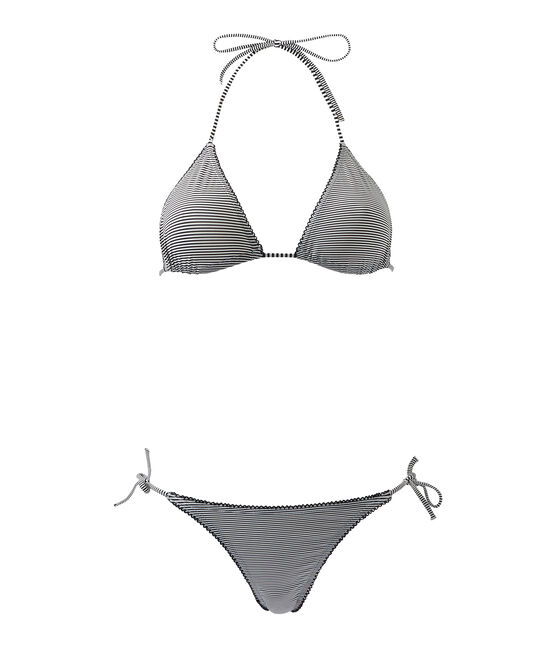 Costume due pezzi donna blu ABYSSE/bianco LAIT