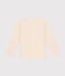T-shirt a maniche lunghe in jersey sottile bambino ecru AVALANCHE