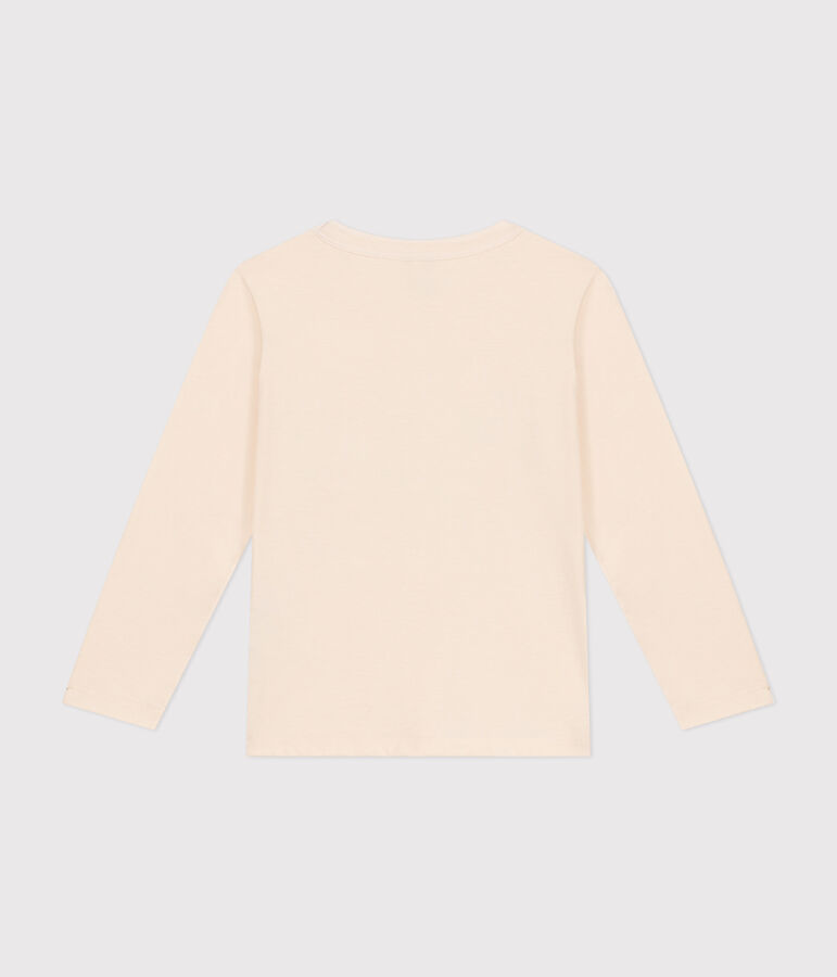 T-shirt a maniche lunghe in jersey sottile bambino ecru