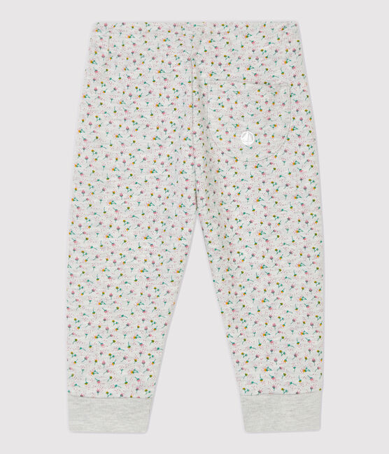 Pantaloni in molleton bebè. grigio BELUGA/bianco MULTICO