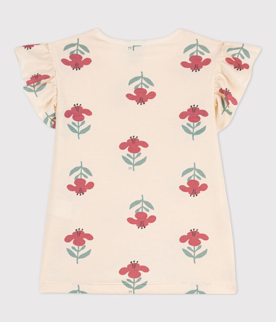 T-shirt in cotone stampato bambina  bianco AVALANCHE+ENNEIGE/ MULTICO