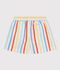 Shorts da bagno a righe neonato bianco/multicolore
